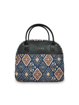 LIVRO - Multi Printed Women Vegan Leather Jute Lunch Bag