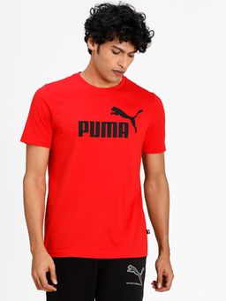 Puma - Essentials Logo Men Red T-Shirt
