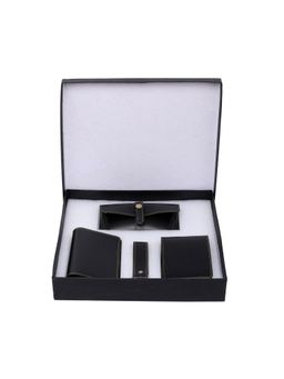 MBOSS - Gift Hamper With Wallet Keychain Passport Cover Sunglasses Cover Combo Set For Men & Women