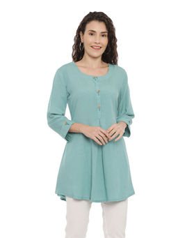 NEERU'S - Women's Sea Green Kurti