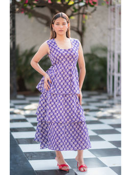 RANGREZA ETHNIC - Purple Kantha Dress