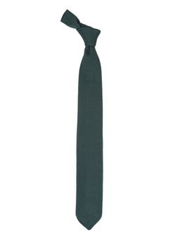 The Tie Hub - Solid Green Knitted Necktie