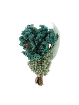 The Tie Hub - Baby Breath Dark Green Flower Boutonniere