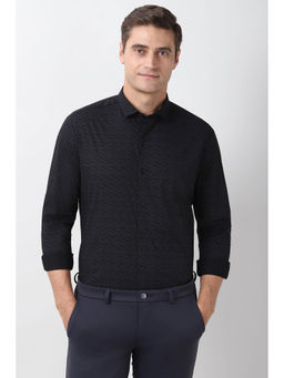 Peter England - Black Full Sleeves Formal Shirt