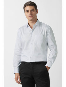 Van Heusen - White Textured Full Sleeves Shirt