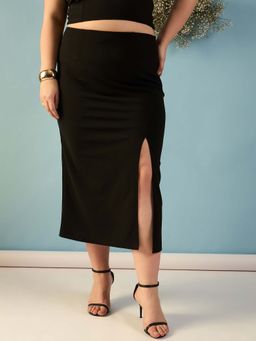 Kibo - Women Slits Pencil Midi Skirt