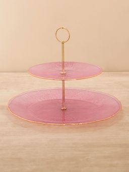 Pure Home + Living - Pink Radial Glass Cookie Stand