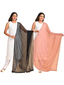 Hella Fashions - Multi-Color Chiffon Dupatta