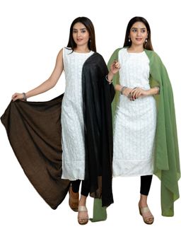 Hella Fashions - Multi-Color Cotton Dupatta