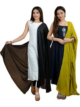 Hella Fashions - Multi-Color Cotton Dupatta