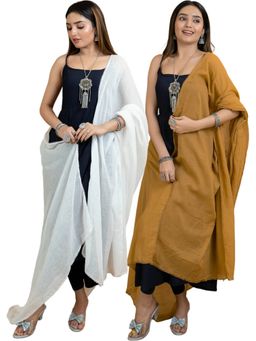Hella Fashions - Multi-Color Cotton Dupatta