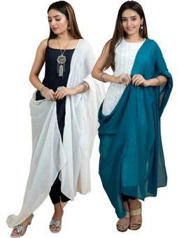 Hella Fashions - Multi-Color Cotton Dupatta