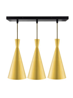 Homesake - Linear Chandelier Inverted Cone Golden