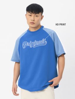 The Souled Store - Originals Racer Blue Men Oversized T-Shirt