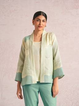 Kaveri - Green Silver Lining Lylah Jacket