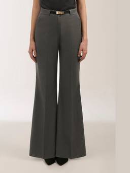 Néant - Grey Relaxed Flare Bottom Trousers
