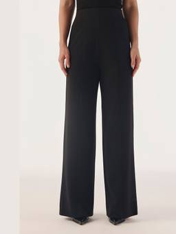 Néant - Black Paneled Wide-Leg Contour Trousers