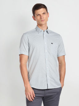 Arrow Sports - Geometric Print Short Sleeve Shirt