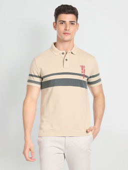 U.S. Polo Assn. Denim Co. - Horizontal Engineered Stripe Cotton Polo Shirt