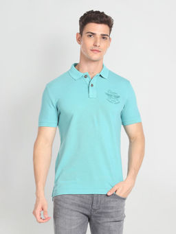 U.S. Polo Assn. Denim Co. - Back Print Cotton Pique Polo Shirt