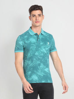U.S. POLO ASSN. - Abstract Print Cotton Polo Shirt