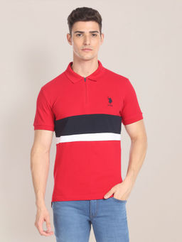 U.S. POLO ASSN. - Colour Block Slim Polo Shirt