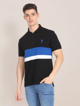 U.S. POLO ASSN. - Colour Block Slim Polo Shirt