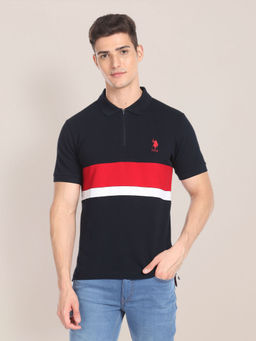 U.S. POLO ASSN. - Colour Block Slim Polo Shirt