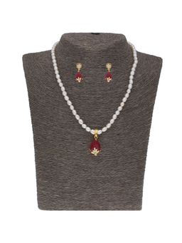 Sri Jagdamba Pearls - Designer Drop Pendant Set
