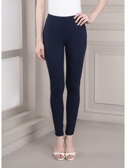 Lakshita - Skin-fit Navy Blue Ankle Length Jeggings