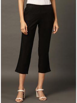 Lakshita - Black Regular Plain Designer Capri