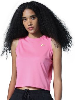 ONLY - Play Women Textured Pink T-shirt