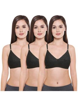 Bodycare - Pack of 3 Perfect Coverage Bra In Black Colour