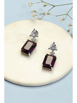 Biba - Purple Brass Earrings