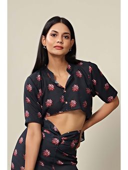 Pasha India - Heer Blue Cropped Shirt