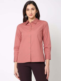 Not So Pink - Pink Solid Full Sleeve Shirt