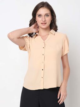 Not So Pink - Peach Solid Shirt