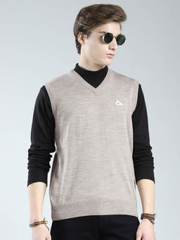 Monte Carlo - Men Mauve Solid Sweater
