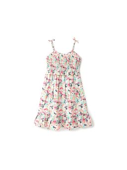United Colors of Benetton - Girls Printed Shoulder Strap Dress