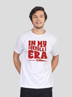 Greylongg - White Typography Round Neck T-Shirt