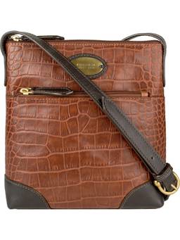 Hidesign - Tan Animal Print Sling And Cross Bag