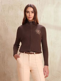 U.S. POLO ASSN. - Regular Fit High Neck Jacket - Brown
