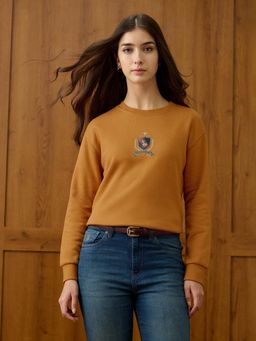 U.S. POLO ASSN. - Relaxed Fit Brand Textured Sweatshirt