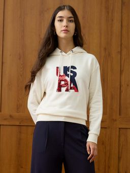 U.S. POLO ASSN. - Regular Fit Brand Printed Hoodie