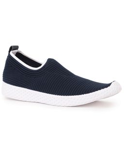 Bata - Stretch Women Navy Blue Casual Shoes