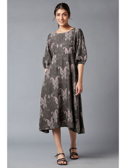 W - Grey Printed Dress