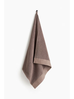 H&M - Brown Cotton Terry Bath Towel