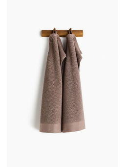 H&M - Brown 2-Pack Cotton Terry Guest Towels