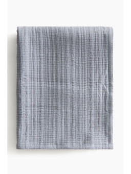 H&M - Blue Cotton Muslin Bedspread