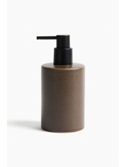 H&M - Brown Stoneware Soap Dispenser